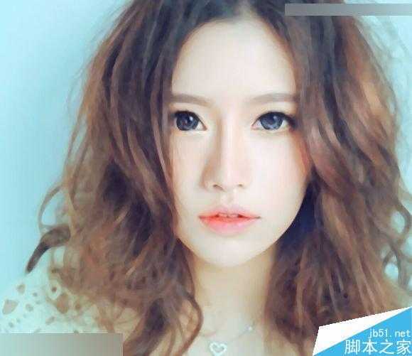 ‘Photoshop给清纯女孩打造唯美的封面手绘效果图‘