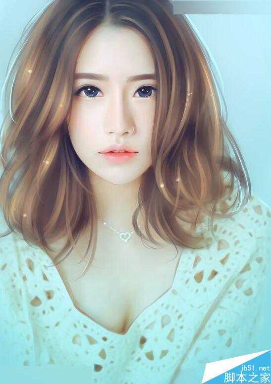 ‘Photoshop给清纯女孩打造唯美的封面手绘效果图‘
