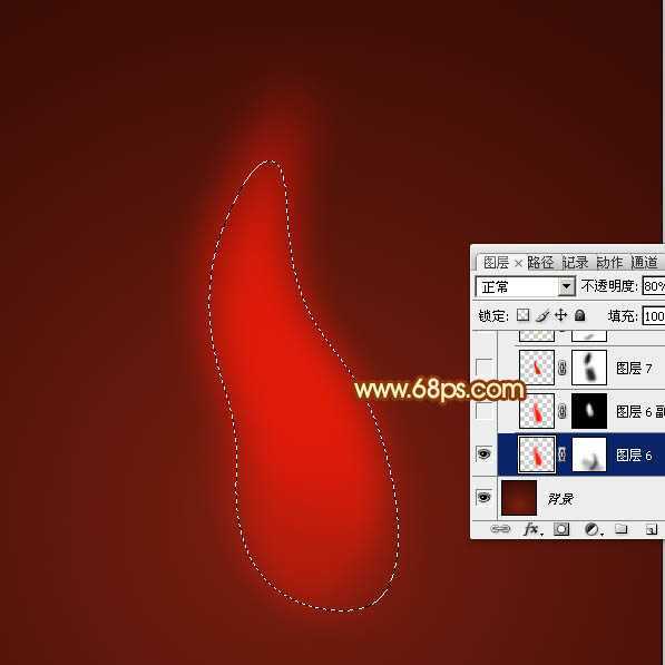 ‘Photoshop设计制作非常漂亮的蜡烛火焰效果‘