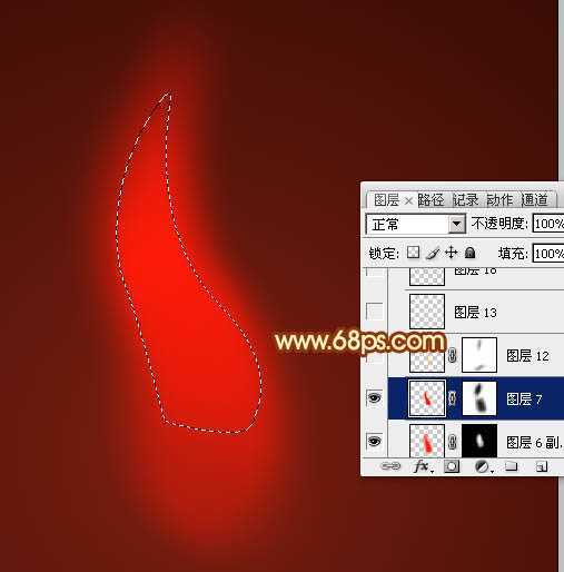 ‘Photoshop设计制作非常漂亮的蜡烛火焰效果‘