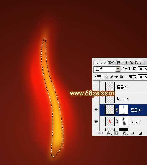 ‘Photoshop设计制作非常漂亮的蜡烛火焰效果‘