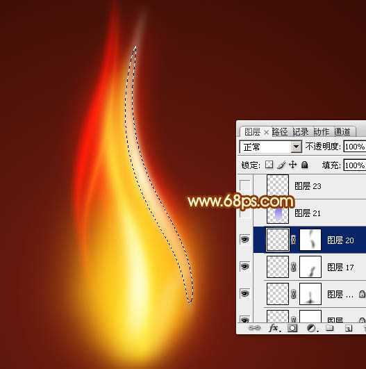 ‘Photoshop设计制作非常漂亮的蜡烛火焰效果‘