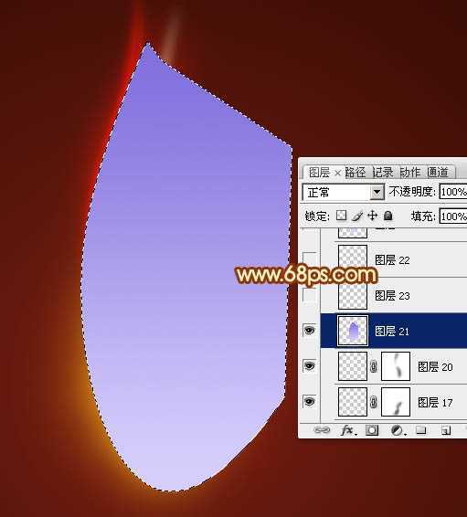 ‘Photoshop设计制作非常漂亮的蜡烛火焰效果‘