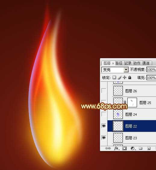 ‘Photoshop设计制作非常漂亮的蜡烛火焰效果‘