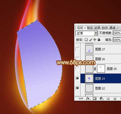 ‘Photoshop设计制作非常漂亮的蜡烛火焰效果‘