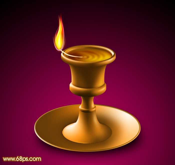 ‘Photoshop设计制作非常漂亮的蜡烛火焰效果‘