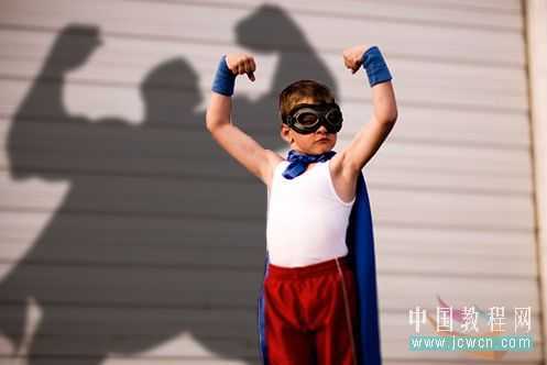 Photoshop搞怪：小孩的身后有妖怪