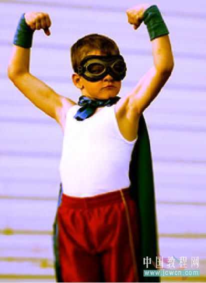 Photoshop搞怪：小孩的身后有妖怪