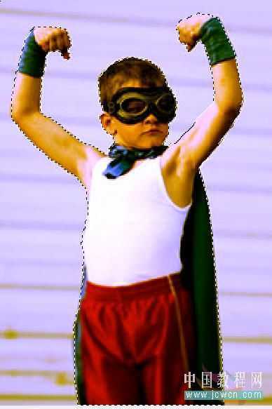 Photoshop搞怪：小孩的身后有妖怪