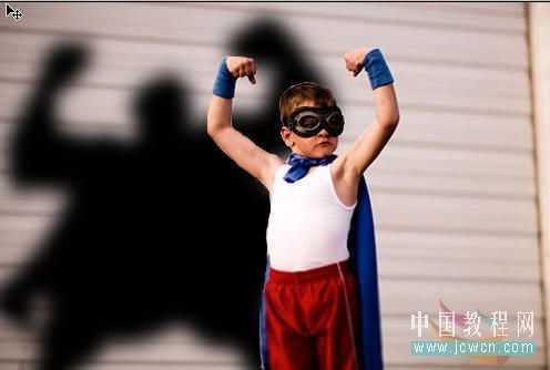 Photoshop搞怪：小孩的身后有妖怪