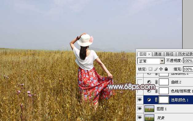 ‘Photoshop外景图片将打造小清新的韩系秋季色效果‘