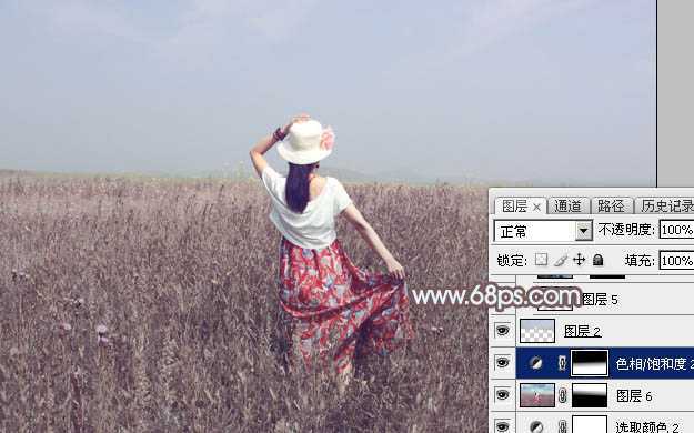 ‘Photoshop外景图片将打造小清新的韩系秋季色效果‘