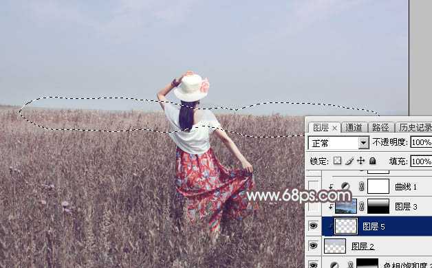 ‘Photoshop外景图片将打造小清新的韩系秋季色效果‘