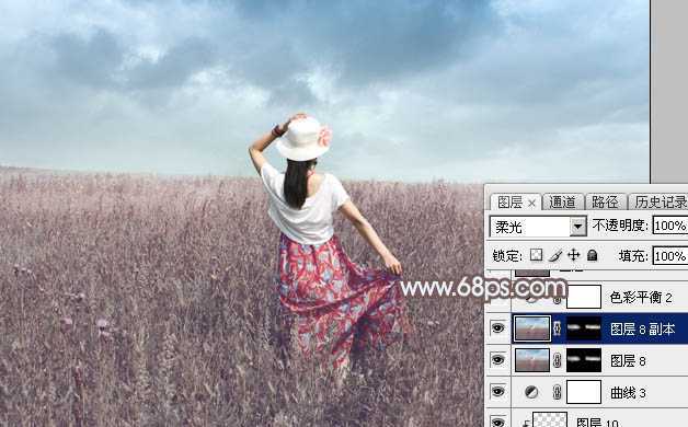 ‘Photoshop外景图片将打造小清新的韩系秋季色效果‘