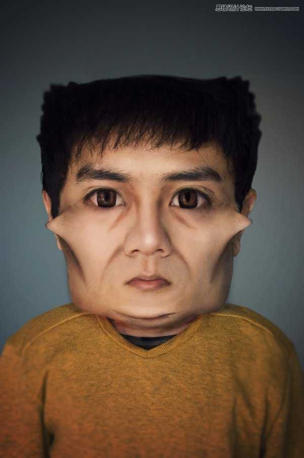 ‘Photoshop把人物照片变成搞怪的大头漫画效果‘