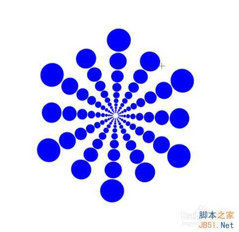‘ps自由变换画出漂亮的放射圆‘