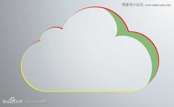 Illustrator绘制立体效果的白云云彩,破洛洛