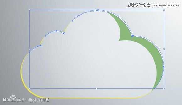 Illustrator绘制立体效果的白云云彩,破洛洛