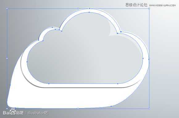 Illustrator绘制立体效果的白云云彩,破洛洛