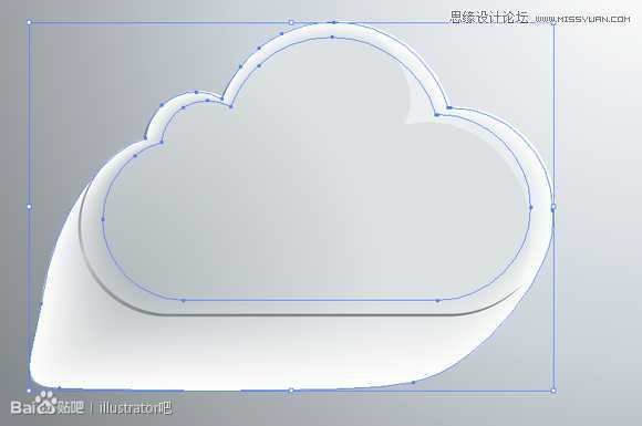 Illustrator绘制立体效果的白云云彩,破洛洛