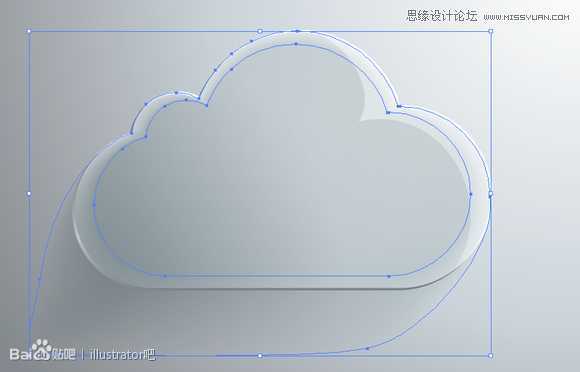 Illustrator绘制立体效果的白云云彩,破洛洛