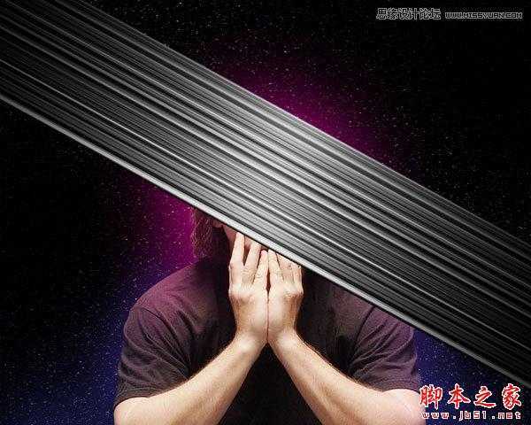 ‘Photoshop制作酷炫的抽象光纹人物海报‘