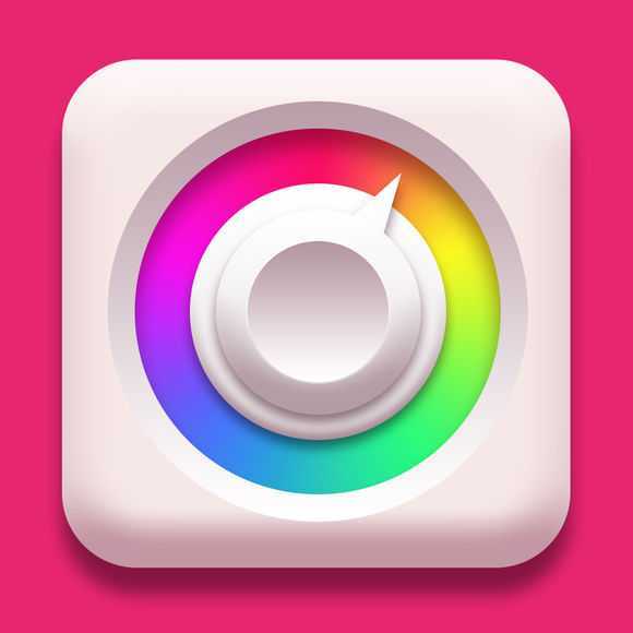 ‘Photoshop设计制作简洁精致的色板图标‘