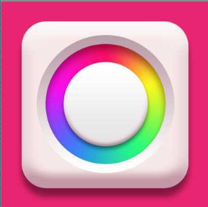 ‘Photoshop设计制作简洁精致的色板图标‘