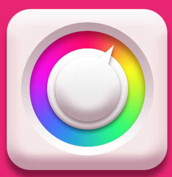 ‘Photoshop设计制作简洁精致的色板图标‘