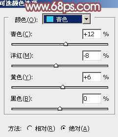 ‘Photoshop为树下的美女图片调制出甜美的粉调青红色‘