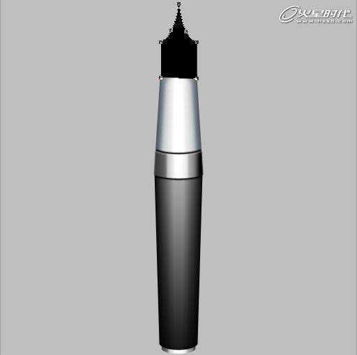 ‘Photoshop打造一支逼真的金属钢笔‘