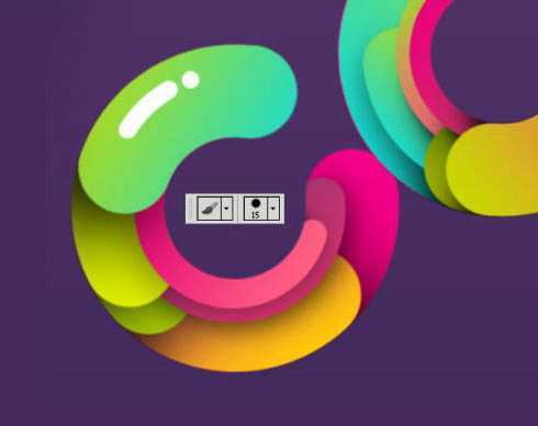 ‘photoshop利用描边路径制作超可爱的多层次水晶字‘