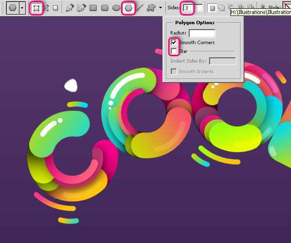 ‘photoshop利用描边路径制作超可爱的多层次水晶字‘