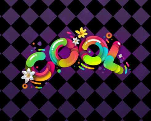 ‘photoshop利用描边路径制作超可爱的多层次水晶字‘