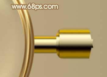 ‘Photoshop制作精致的金色木柄放大镜‘