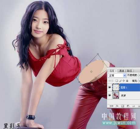 ‘PS合成身体断裂的水果女生照片特效教程‘
