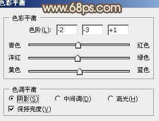 ‘Photoshop将树林人物图片调制出纯美的淡黄色效果‘