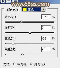 ‘Photoshop将树林人物图片调制出纯美的淡黄色效果‘