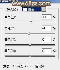 ‘Photoshop将树林人物图片调制出纯美的淡黄色效果‘