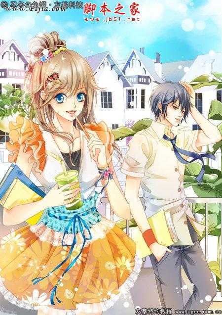 ‘photoshop鼠绘制作可爱的明亮清丽卡通人物‘