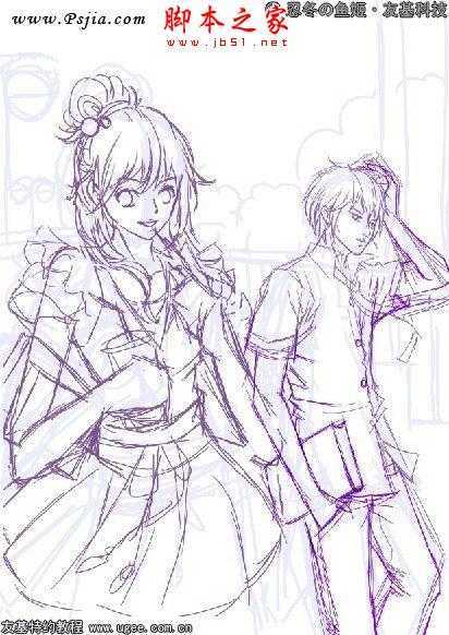 ‘photoshop鼠绘制作可爱的明亮清丽卡通人物‘