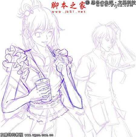 ‘photoshop鼠绘制作可爱的明亮清丽卡通人物‘