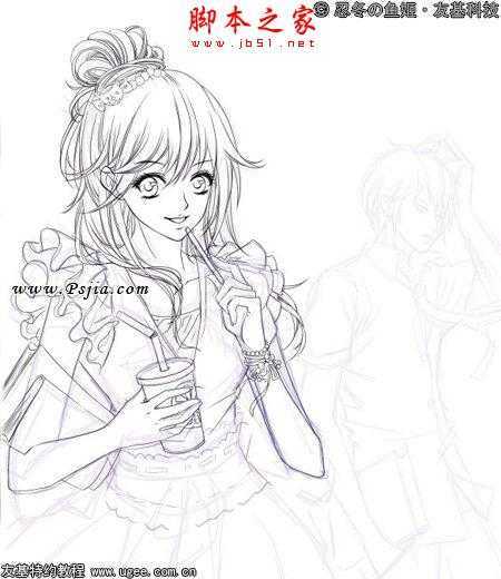 ‘photoshop鼠绘制作可爱的明亮清丽卡通人物‘