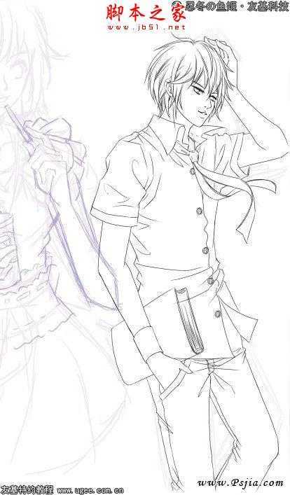 ‘photoshop鼠绘制作可爱的明亮清丽卡通人物‘