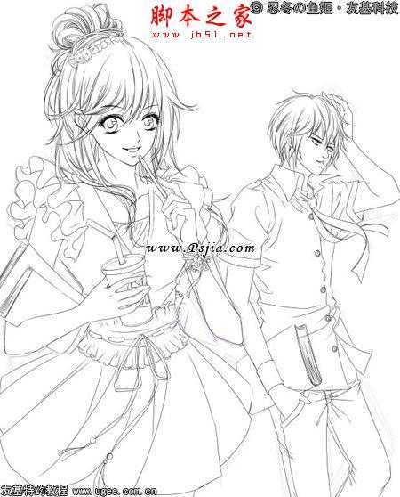 ‘photoshop鼠绘制作可爱的明亮清丽卡通人物‘