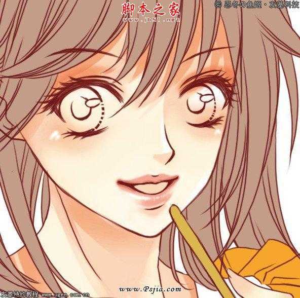 ‘photoshop鼠绘制作可爱的明亮清丽卡通人物‘