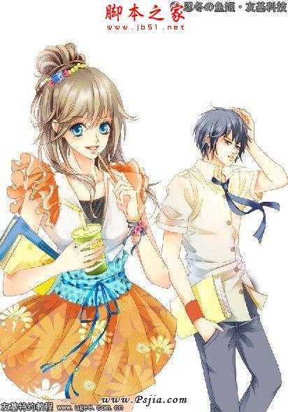 ‘photoshop鼠绘制作可爱的明亮清丽卡通人物‘