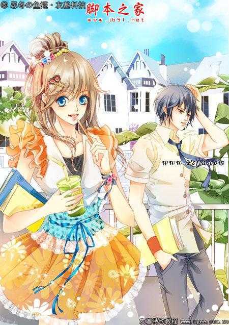 ‘photoshop鼠绘制作可爱的明亮清丽卡通人物‘