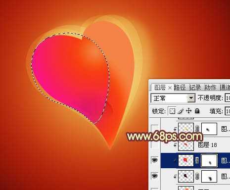 ‘Photoshop将制作出非常有层次感的水晶心形效果‘