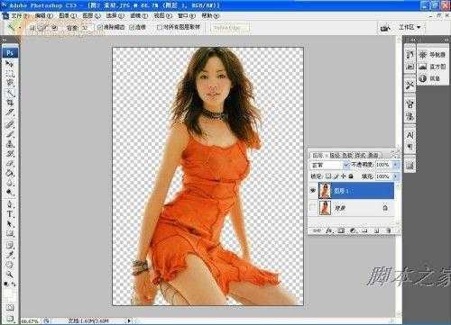 ‘photoshop将美女图片制作成艺术插画特效‘